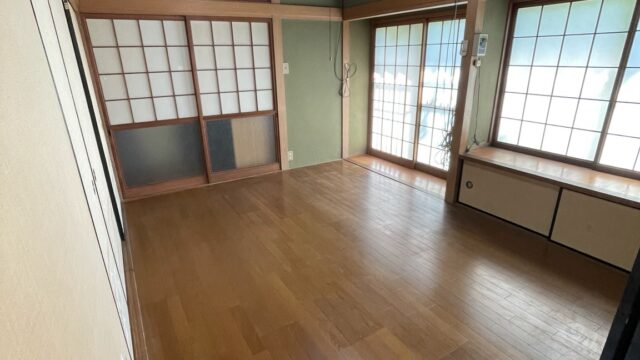 家財を整理し、修繕後に再び住める状態となった北九州市八幡東区の空き家
